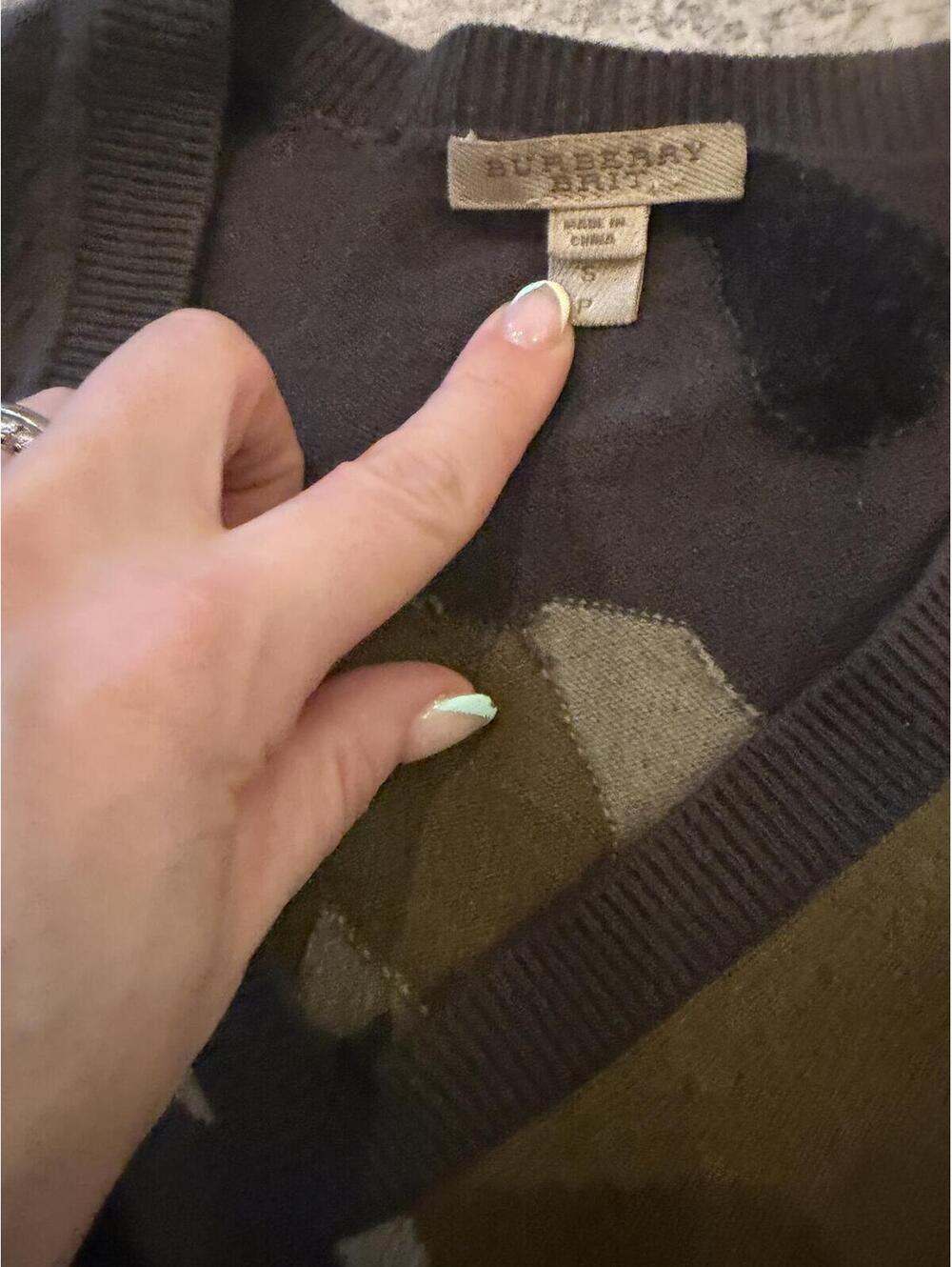 Burberry 100% Cashmere Camoflauge Sweater see description - Picture 3 of 7